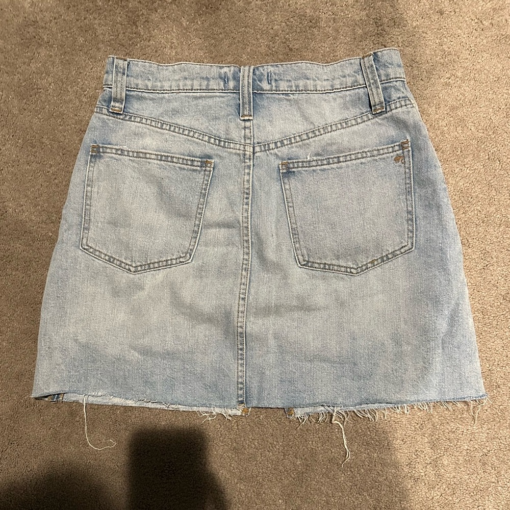 Madewell Rigid Denim A Line Mini Skirt 28 - Picture 5 of 7